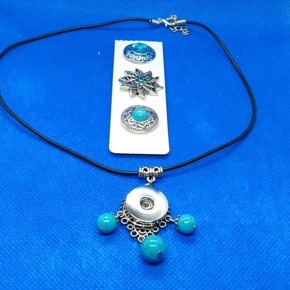 16 inch adjustable snap button necklace - Picture 1 of 4